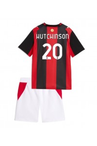 AC Milan Omari Hutchinson #20 Jalkapallovaatteet Lasten Kotipeliasu 2026-27 Lyhythihainen (+ Lyhyet housut)